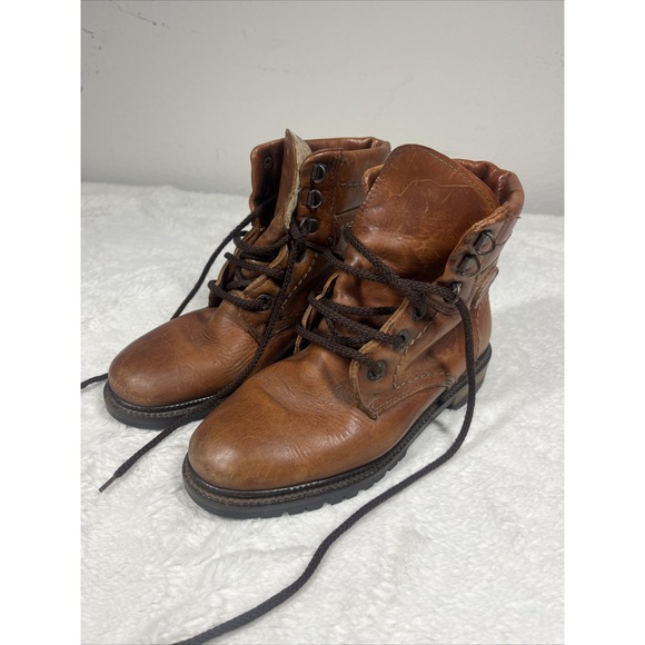 Frontiera Size 5.5 Women's 35.5‎ Brown Riding Leather Boots Puratex - Picture 1 of 12